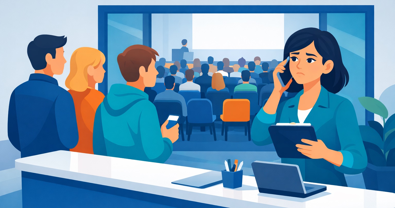 Online booking system: what happens after your event is full