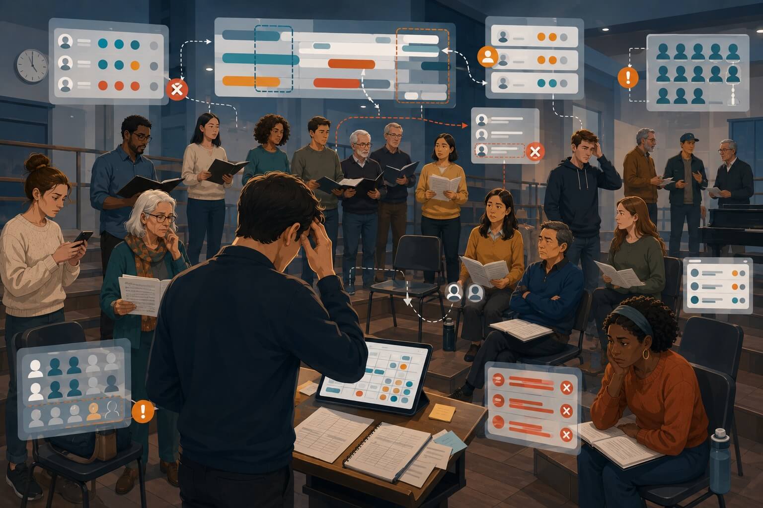 Your Choir Cannot Sound Harmonious If Scheduling Chaos Keeps Breaking Rehearsal Stability