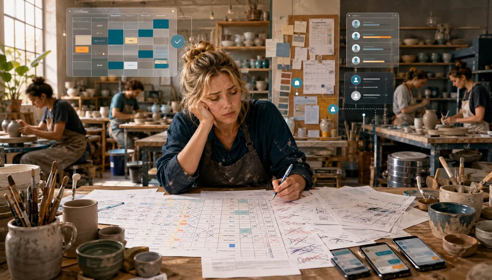 You Started an Art Workshop to Create Meaning — Not to Drown in Scheduling Chaos